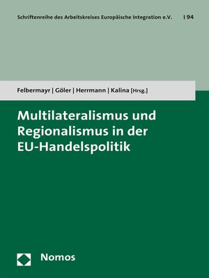 cover image of Multilateralismus und Regionalismus in der EU-Handelspolitik